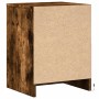 Mesita de noche con luces LED madera ingeniería roble ahumado de , Mesitas de noche - Ref: Foro24-852041, Precio: 47,92 €, De...