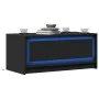 Mesa de centro con luces LED madera de ingeniería negra de , Mesas de centro - Ref: Foro24-851985, Precio: 109,26 €, Descuent...
