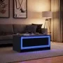 Mesa de centro con luces LED madera de ingeniería negra de , Mesas de centro - Ref: Foro24-851985, Precio: 109,26 €, Descuent...