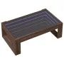 Mesa de centro con Infinity LED marrón roble 90x53x30 cm de , Mesas de centro - Ref: Foro24-847643, Precio: 99,99 €, Descuent...