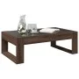 Mesa de centro con Infinity LED marrón roble 90x53x30 cm de , Mesas de centro - Ref: Foro24-847643, Precio: 99,99 €, Descuent...