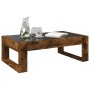 Mesa de centro con Infinity LED roble ahumado 90x53x30 cm de , Mesas de centro - Ref: Foro24-847641, Precio: 98,20 €, Descuen...