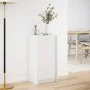 Aparador con luces LED madera ingeniería blanco 42,5x34x85 cm de , Aparadores - Ref: Foro24-852138, Precio: 55,24 €, Descuent...