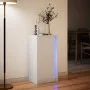 Aparador con luces LED madera ingeniería blanco 42,5x34x85 cm de , Aparadores - Ref: Foro24-852138, Precio: 55,24 €, Descuent...