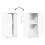 Aparador con luces LED madera ingeniería blanco 42,5x34x85 cm de , Aparadores - Ref: Foro24-852138, Precio: 55,24 €, Descuent...