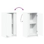 Aparador con luces LED madera ingeniería blanco 42,5x34x85 cm de , Aparadores - Ref: Foro24-852138, Precio: 55,93 €, Descuent...