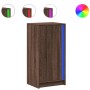 Aparador con LED madera ingeniería marrón roble 42,5x34x85 cm de , Aparadores - Ref: Foro24-852144, Precio: 60,09 €, Descuent...