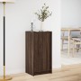 Aparador con LED madera ingeniería marrón roble 42,5x34x85 cm de , Aparadores - Ref: Foro24-852144, Precio: 60,09 €, Descuent...