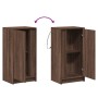 Aparador con LED madera ingeniería marrón roble 42,5x34x85 cm de , Aparadores - Ref: Foro24-852144, Precio: 60,09 €, Descuent...