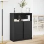 Aparador con LED madera de ingeniería negro 77x34x100 cm de , Aparadores - Ref: Foro24-852146, Precio: 85,12 €, Descuento: %