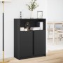 Aparador con LED madera de ingeniería negro 77x34x100 cm de , Aparadores - Ref: Foro24-852146, Precio: 86,24 €, Descuento: %