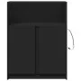 Aparador con LED madera de ingeniería negro 77x34x100 cm de , Aparadores - Ref: Foro24-852146, Precio: 85,12 €, Descuento: %