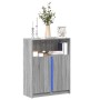Aparador con LED madera de ingeniería gris Sonoma 77x34x100 cm de , Aparadores - Ref: Foro24-852150, Precio: 79,69 €, Descuen...
