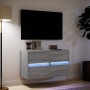 Muebles TV de pared luces LED 2 uds gris Sonoma 41x31x45 cm de , Muebles TV - Ref: Foro24-852282, Precio: 97,90 €, Descuento: %