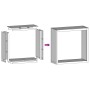 Leñero de acero blanco 100x40x100 cm de , Bolsas y soportes de leña - Ref: Foro24-850969, Precio: 108,34 €, Descuento: %
