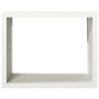 Leñero de acero blanco 100x40x80 cm de , Bolsas y soportes de leña - Ref: Foro24-850976, Precio: 94,55 €, Descuento: %