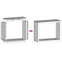 Leñero de acero blanco 100x40x80 cm de , Bolsas y soportes de leña - Ref: Foro24-850976, Precio: 94,55 €, Descuento: %