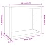 Leñero de acero blanco 100x40x80 cm de , Bolsas y soportes de leña - Ref: Foro24-850976, Precio: 94,55 €, Descuento: %