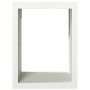 Leñero de acero blanco 60x40x80 cm de , Bolsas y soportes de leña - Ref: Foro24-850997, Precio: 103,56 €, Descuento: %
