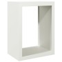 Leñero de acero blanco 60x40x80 cm de , Bolsas y soportes de leña - Ref: Foro24-850997, Precio: 103,56 €, Descuento: %