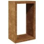 Leñero de acero oxidado 60x40x100 cm de , Bolsas y soportes de leña - Ref: Foro24-850995, Precio: 108,89 €, Descuento: %