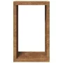 Leñero de acero oxidado 60x40x100 cm de , Bolsas y soportes de leña - Ref: Foro24-850995, Precio: 108,89 €, Descuento: %
