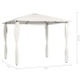 Cenador con cubiertas de postes crema 3x3x2,6 m 160 g/m² de vidaXL, Carpas y cenadores - Ref: Foro24-313605, Precio: 193,39 €...