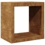 Leñero de acero oxidado 60x40x60 cm de , Bolsas y soportes de leña - Ref: Foro24-851009, Precio: 84,14 €, Descuento: %