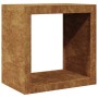 Leñero de acero oxidado 60x40x60 cm de , Bolsas y soportes de leña - Ref: Foro24-851009, Precio: 75,71 €, Descuento: %