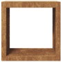 Leñero de acero oxidado 60x40x60 cm de , Bolsas y soportes de leña - Ref: Foro24-851009, Precio: 75,71 €, Descuento: %