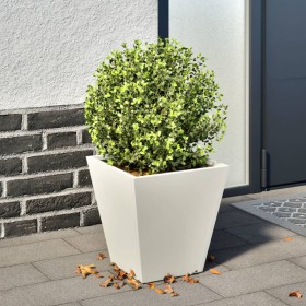 Jardinera hexagonal acero blanca 30x30x30 cm de , Maceteros y jardineras - Ref: Foro24-851040, Precio: 29,54 €, Descuento: %