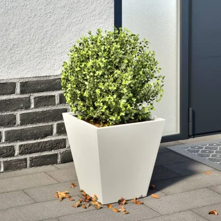 Jardinera hexagonal acero blanca 30x30x30 cm de , Maceteros y jardineras - Ref: Foro24-851040, Precio: 32,32 €, Descuento: %