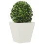 Jardinera hexagonal acero blanca 30x30x30 cm de , Maceteros y jardineras - Ref: Foro24-851040, Precio: 32,32 €, Descuento: %