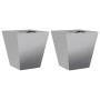 Jardineras 2 unidades acero galvanizado 30x30x30 cm de , Maceteros y jardineras - Ref: Foro24-851049, Precio: 37,55 €, Descue...