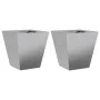 Jardineras 2 unidades acero galvanizado 30x30x30 cm de , Maceteros y jardineras - Ref: Foro24-851049, Precio: 42,88 €, Descue...