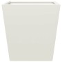 Jardinera de acero blanco 40x40x40 cm de , Maceteros y jardineras - Ref: Foro24-851054, Precio: 38,62 €, Descuento: %