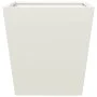 Jardinera de acero blanco 40x40x40 cm de , Maceteros y jardineras - Ref: Foro24-851054, Precio: 43,50 €, Descuento: %