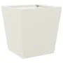 Jardinera de acero blanco 40x40x40 cm de , Maceteros y jardineras - Ref: Foro24-851054, Precio: 43,50 €, Descuento: %
