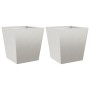 Jardineras 2 unidades acero inoxidable 40x40x40 cm de , Maceteros y jardineras - Ref: Foro24-851061, Precio: 82,04 €, Descuen...