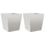 Jardineras 2 unidades acero inoxidable 40x40x40 cm de , Maceteros y jardineras - Ref: Foro24-851061, Precio: 95,06 €, Descuen...