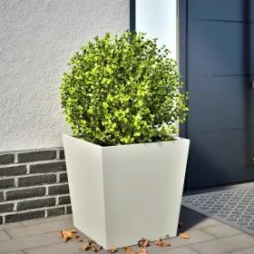 White steel planter 50x50x50 cm by , Pots and planters - Ref: Foro24-851068, Price: 59,28 €, Discount: %