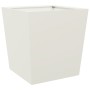 Jardinera de acero blanca 50x50x50 cm de , Maceteros y jardineras - Ref: Foro24-851068, Precio: 53,08 €, Descuento: %