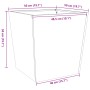 Jardinera de acero blanca 50x50x50 cm de , Maceteros y jardineras - Ref: Foro24-851068, Precio: 53,08 €, Descuento: %