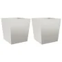Jardineras 2 uds acero inoxidable 50x50x50 cm de , Maceteros y jardineras - Ref: Foro24-851075, Precio: 133,97 €, Descuento: %