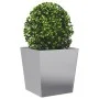 Jardineras 2 uds acero galvanizado 50x50x50 cm de , Maceteros y jardineras - Ref: Foro24-851077, Precio: 77,86 €, Descuento: %