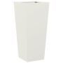 Jardinera acero blanca 35x35x75 cm de , Maceteros y jardineras - Ref: Foro24-851082, Precio: 63,40 €, Descuento: %