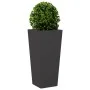 Jardinera de acero negra 35x35x75 cm de , Maceteros y jardineras - Ref: Foro24-851080, Precio: 66,16 €, Descuento: %