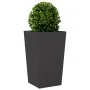 Jardinera de acero negra 45x45x75 cm de , Maceteros y jardineras - Ref: Foro24-851094, Precio: 89,58 €, Descuento: %