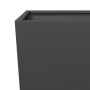 Jardinera de acero negra 45x45x75 cm de , Maceteros y jardineras - Ref: Foro24-851094, Precio: 80,02 €, Descuento: %
