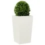 Jardinera de acero blanca 45x45x75 cm de , Maceteros y jardineras - Ref: Foro24-851096, Precio: 80,61 €, Descuento: %